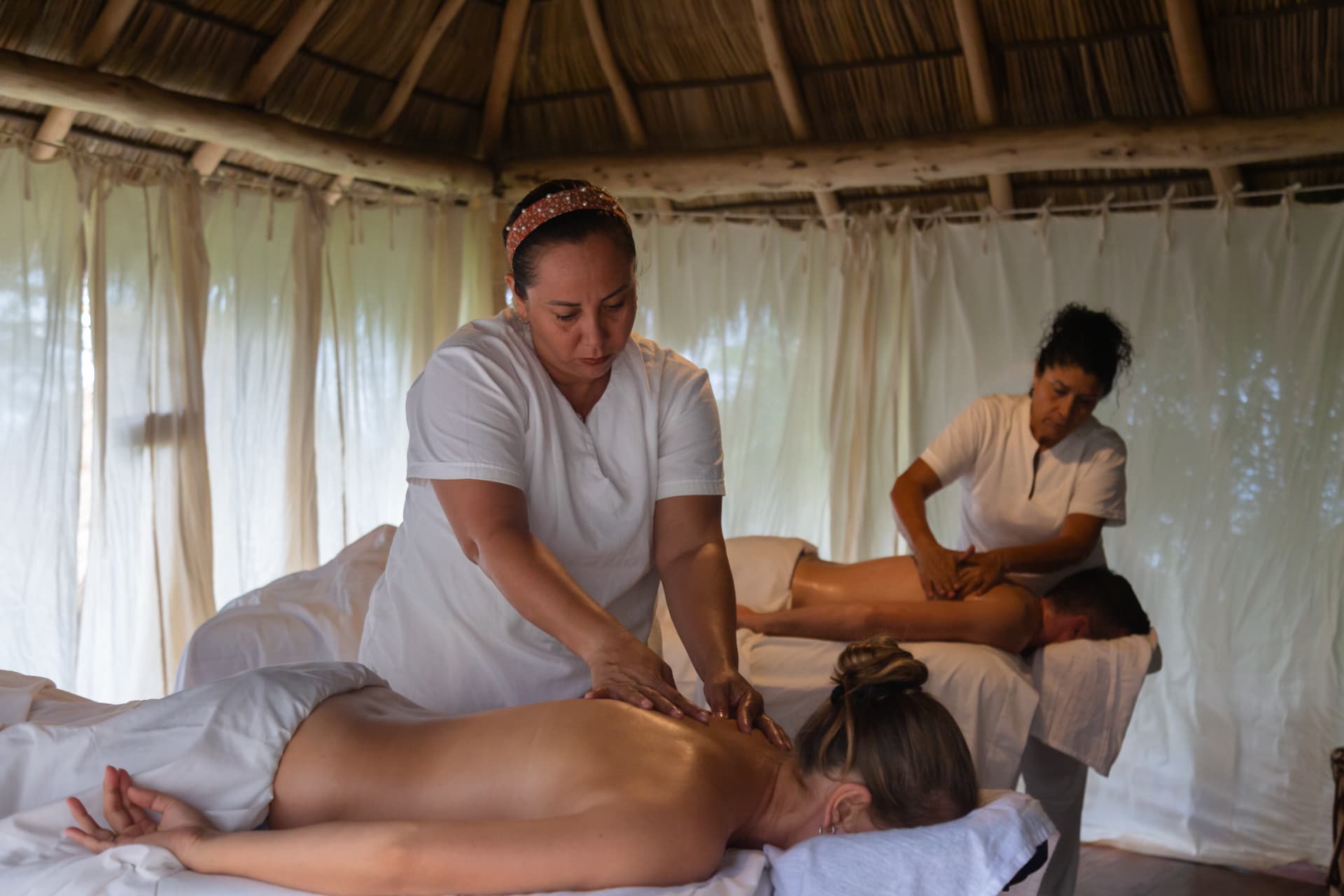 Spa ritual detail with natural elements